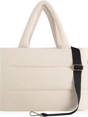 Tote Bag for Women Lightweight Puffy Bag with Compartments Quilted Nurse Bag Car